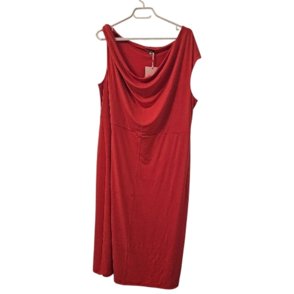 Orange The Occasion by Old Navy Women's One-Shoulder Midi Dress